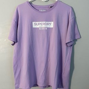 Superdry Block Logo Tee (Lavender)